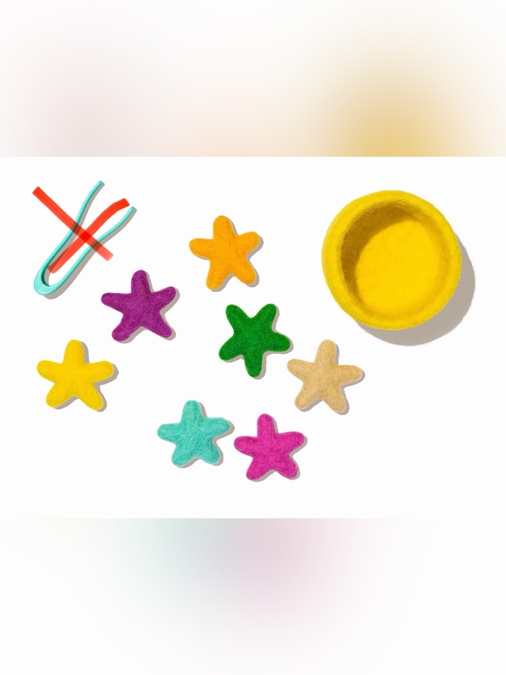Lovevery Transfer Felt Stars Fine Motor Activity Set